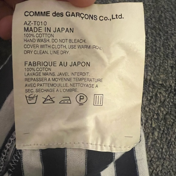 Authentic CDG Play long sleeve shirt with red heart - Picture 6 of 6